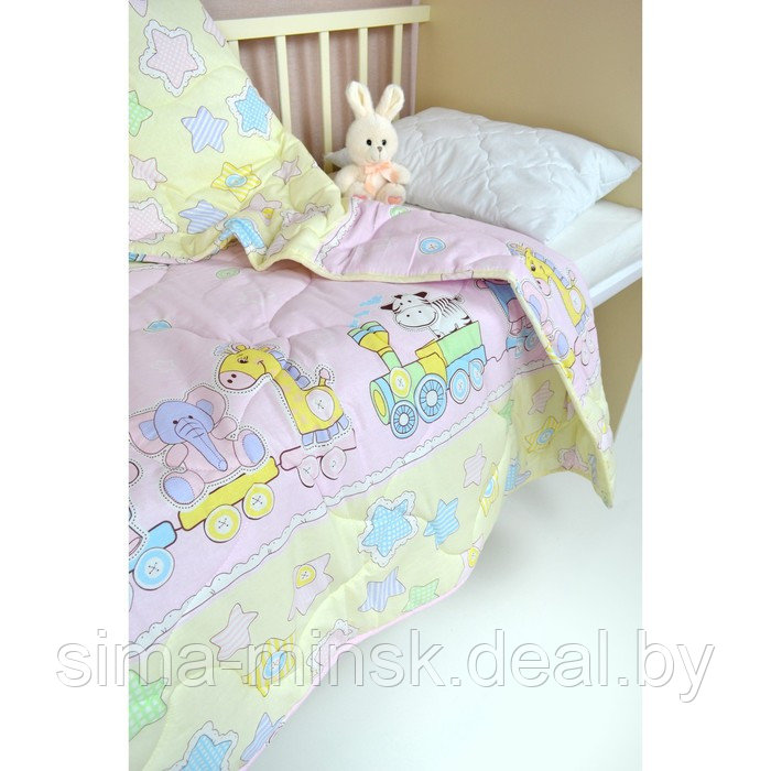 Подушка стёганая, размер 40х60 см, в детскую кроватку - фото 2 - id-p211278803