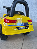 Детский толокар RiverToys F003FF (желтый) BMW, фото 6