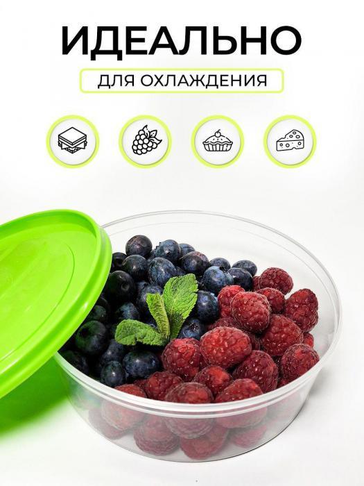 Контейнеры для заморозки ягод овощей фруктов Набор пластиковые емкости с крышкой для хранения продуктов еды - фото 5 - id-p211280196