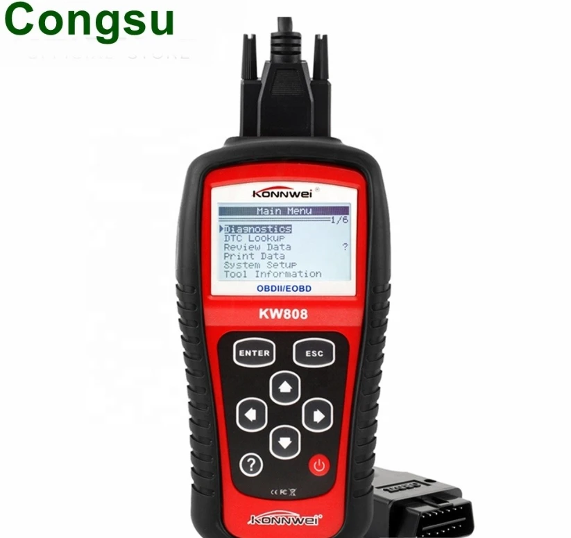 Мультимарочный автосканер Konnwei KW 808 (OBD2/EOBD/К-line). Встроенная библиотека ошибок - фото 4 - id-p211280293