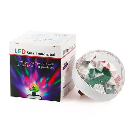 Мини диско шар USB LED 4 W Small Magic Ball, фото 2
