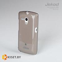 Силиконовый чехол Jekod с защитной пленкой для Sony Xperia Neo L, черный