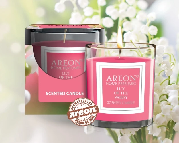 Lilly Of The Valley Ароматическая свеча AREON Home Perfumes, 120г - фото 1 - id-p211284236