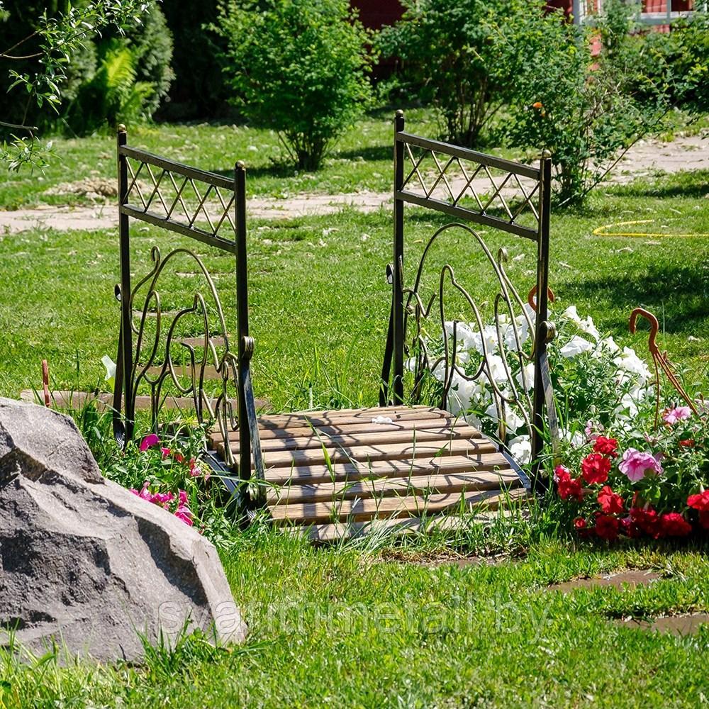 Мостик декоративный в сад, бронза - фото 7 - id-p211290900