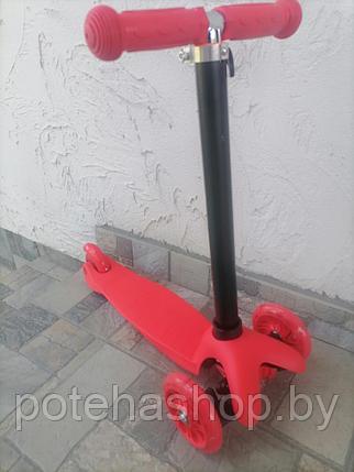 Самокат трехколесный SCOOTER Mini 4105 от 2 лет, красный, фото 2