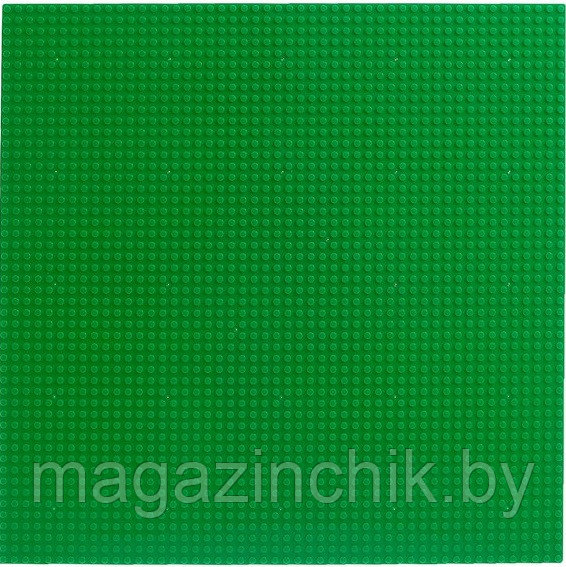 Пластина зеленая для конструкторов, 40*40 см, аналог Лего