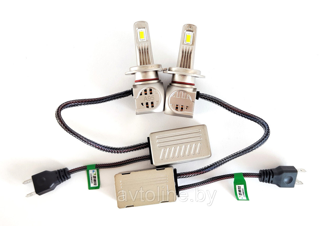 Лампа светодиодная H7 серия A95 12-36V 55W 5500-6500K (к-т 2шт) ELF 8711-A95