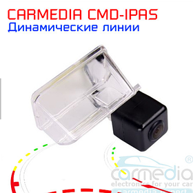 Штатная камера заднего вида на Citroen Berlingo 2008-2020  с динамическими линиями