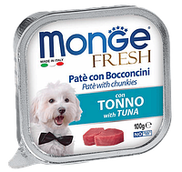 Monge Dog Fresh Adult Tuna (паштет, треска), 100 гр