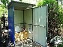 Туалет дачный, из профлиста (профнастила), зеленый, фото 6