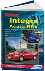 Honda Integra / Acura RSX 2001-07 с бензиновым двигателем K20A (2,0) Ремонт. Эксплуатация. ТО