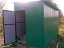 Хозблок из металла, профлист (профнастил), зеленый, фото 9