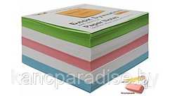 Блок бумажный Workmate 9х9х5 см., офсет, проклеенный, в термопленке, цветной, арт.003004600