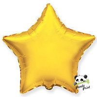 Шар фольгированный (18"/46 см) Звезда, золото