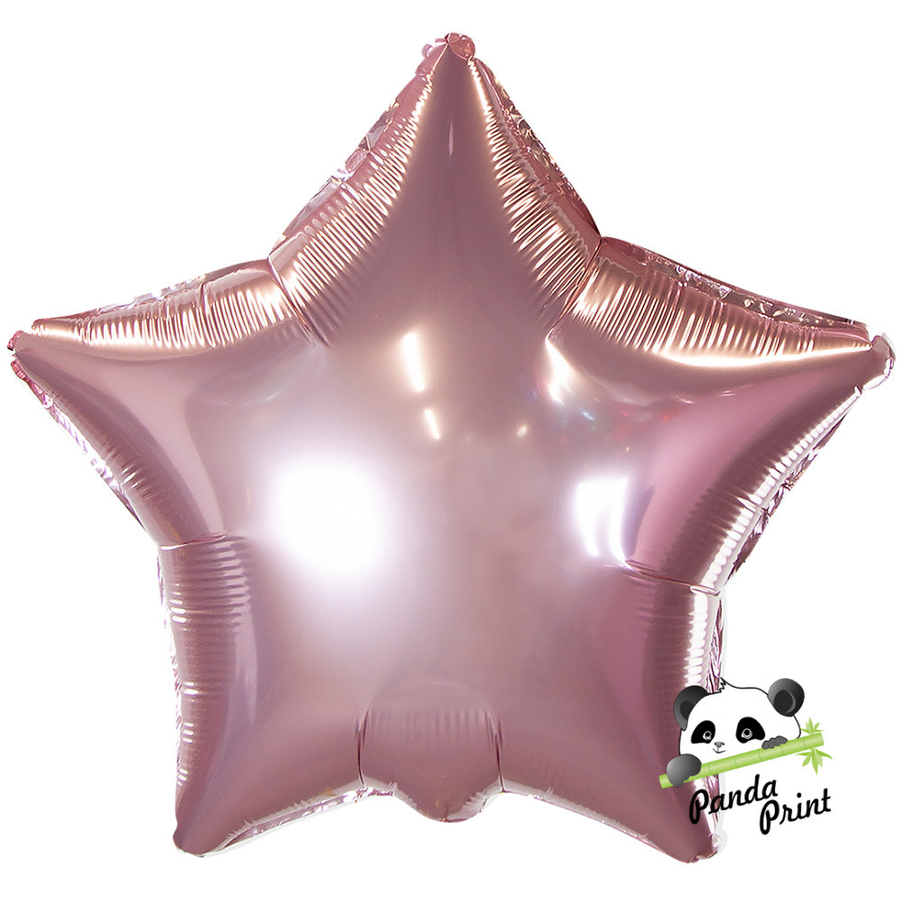 Шар фольгированный (18"/46 см) Звезда, розовый - фото 1 - id-p211303620