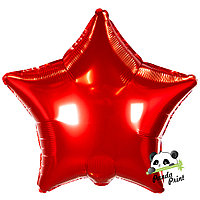 Шар фольгированный (18"/46 см) Звезда, красный