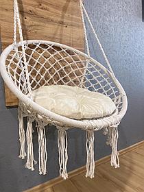 Гамак кресло плетеное каркасное с подушкой