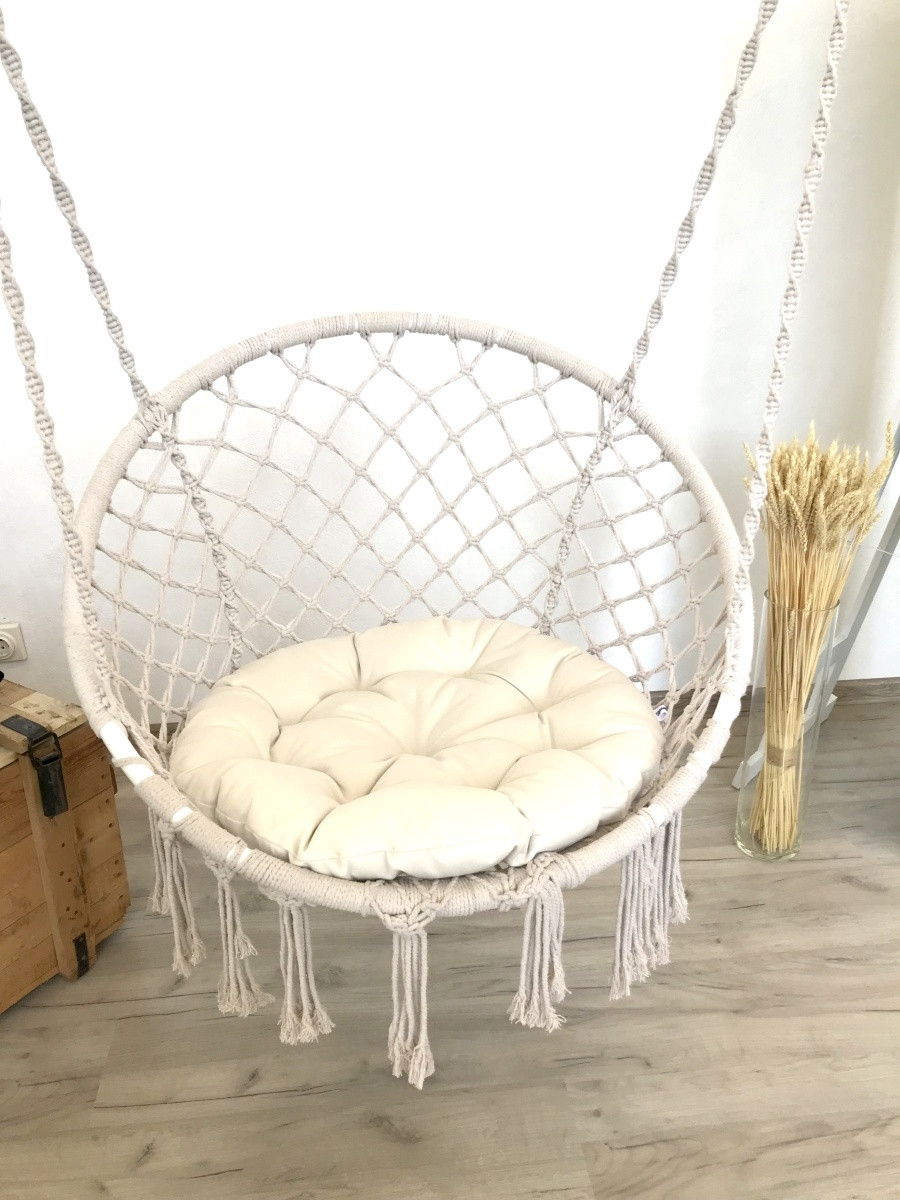 Гамак кресло плетеное каркасное с подушкой - фото 5 - id-p211304528