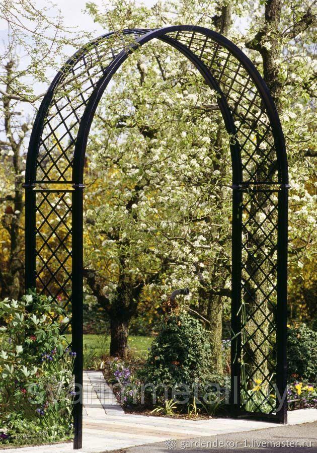 Садовая арка, из металла, белый - фото 4 - id-p211304656