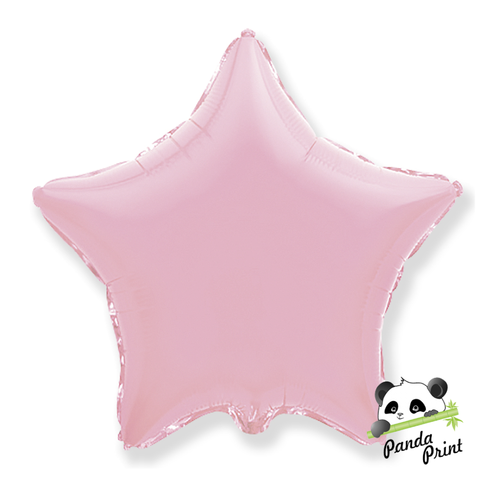 Шар фольгированный (18"/46 см) Звезда, розовый, Макарунс