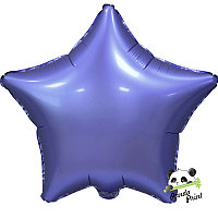 Шар фольгированный (18"/46 см) Звезда, фиолетовый, Сатин