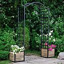 Садовая арка, из металла, с элементами ковки (с ковкой), белый, фото 7