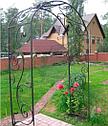 Садовая арка, из металла, с элементами ковки (с ковкой), белый, фото 10