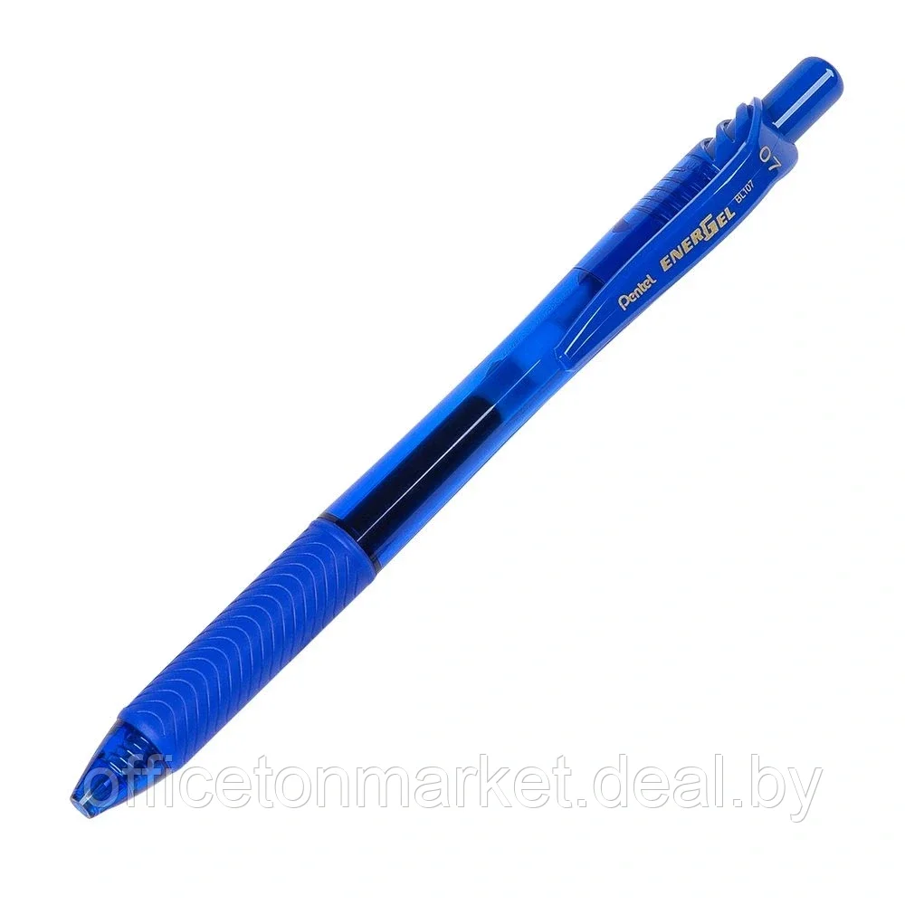 Ручка-роллер "EnerGel-X", 0.7 мм, прозрачный синий, стерж. синий - фото 1 - id-p202057289