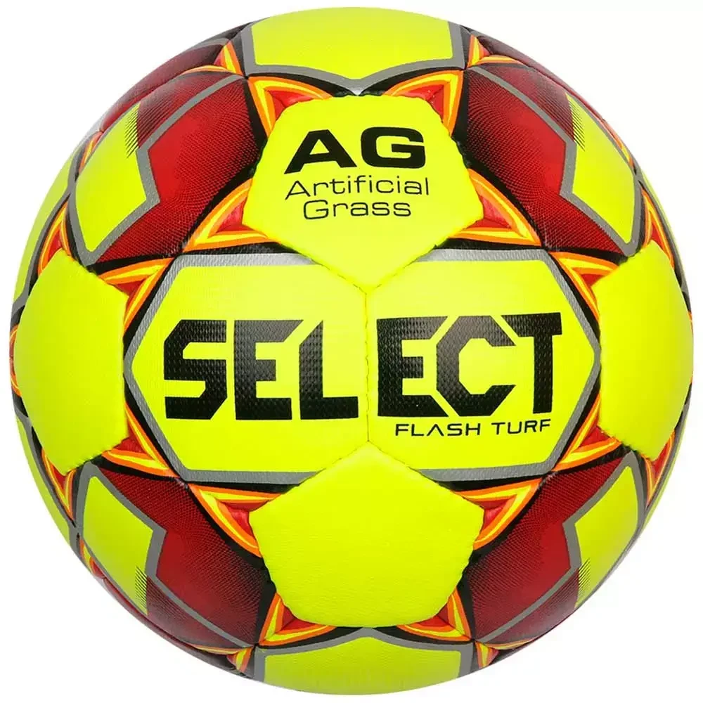 Мяч футбольный 4 SELECT Flash Turf yellow - фото 2 - id-p210928195