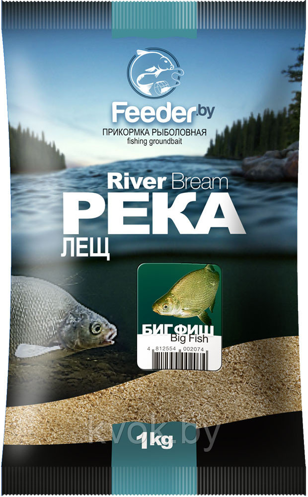 Прикормка Feeder by Original River Big Fish (Река Биг Фиш) 1кг - фото 1 - id-p211305709