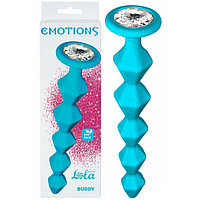 Анальная цепочка с кристаллом Emotions Buddy Turquoise