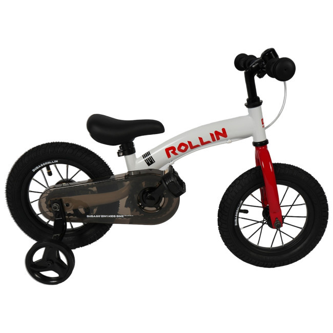 Детский беговел-велосипед Трансформер Bubago Rollin BG-112-1 White-Red Бело-красный - фото 1 - id-p211314480