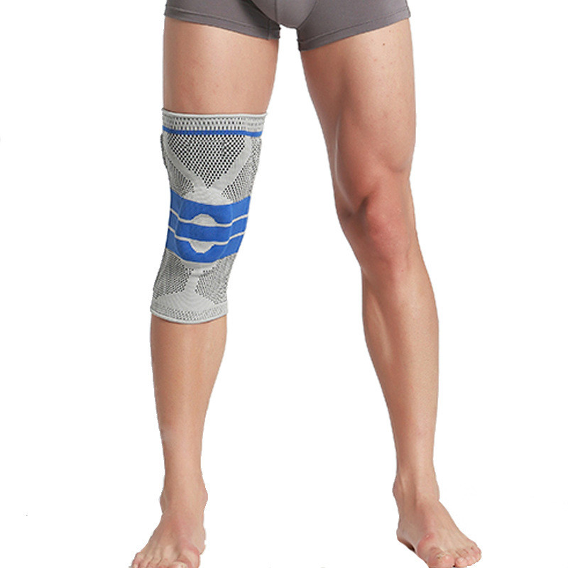 Фиксатор коленного сустава с силиконовой вставкой и пружинной опорой - бандаж на колено - ортопедический - фото 4 - id-p211314395