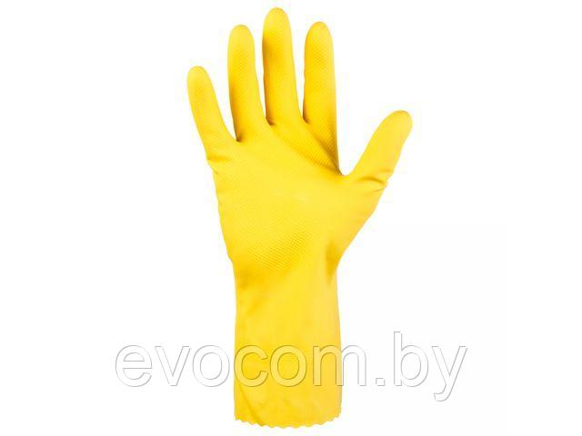 Перчатки К80 Щ50 латексн. защитные промышлен., р-р 9/L, желтые, JetaSafety (индив. уп) (JETA SAFETY) - фото 1 - id-p211316879