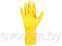 Перчатки К80 Щ50 латексн. защитные промышлен., р-р 10/XL, желтые, Jeta Safety (индив. уп)