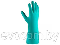 Перчатки К80 Щ50 нитриловые защитные промышленные, р-р 8/М, зеленые, JetaSafety (Защитные промышленные