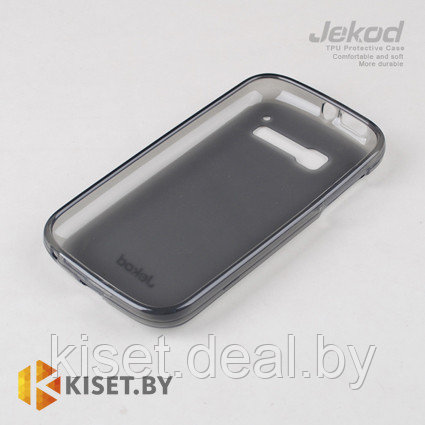 Силиконовый чехол Jekod с защитной пленкой для Alcatel One Touch Pop S3 5050Y, черный - фото 1 - id-p211328705