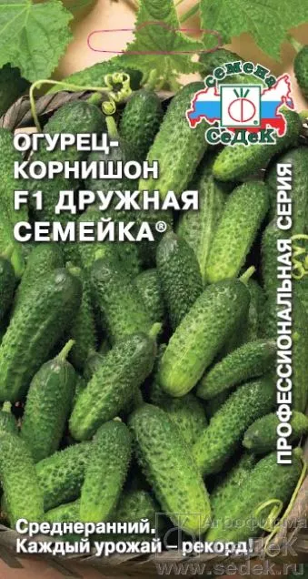 Огурец Дружная семейка F1 0,2г Седек - фото 1 - id-p90019679