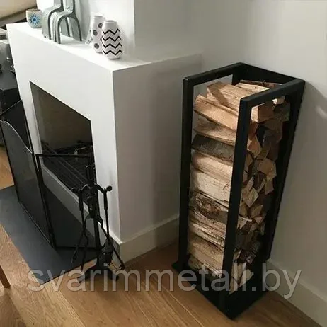 Дровница из металла, для камина