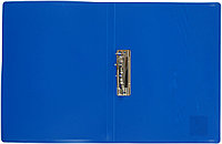 Папка пластиковая с боковым зажимом Buro толщина пластика 0,4 мм, синяя