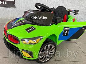 Детский электромобиль RiverToys F444FF (зеленый) BMW Режим качалки