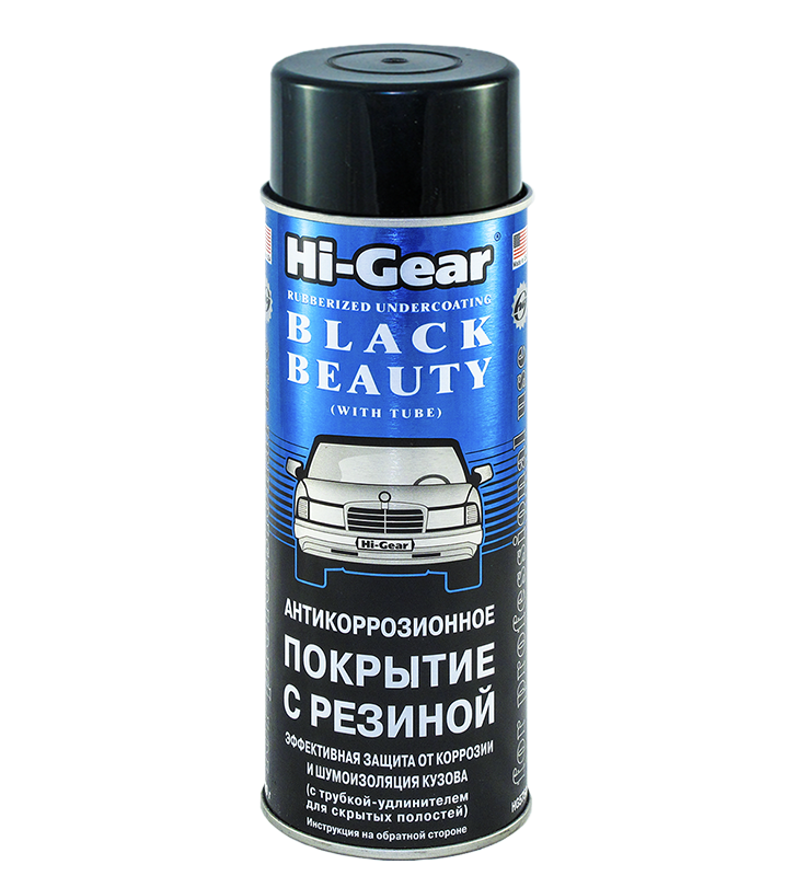 Антикоррозийное покрытие с резиной (черное) HG5754, 482ml