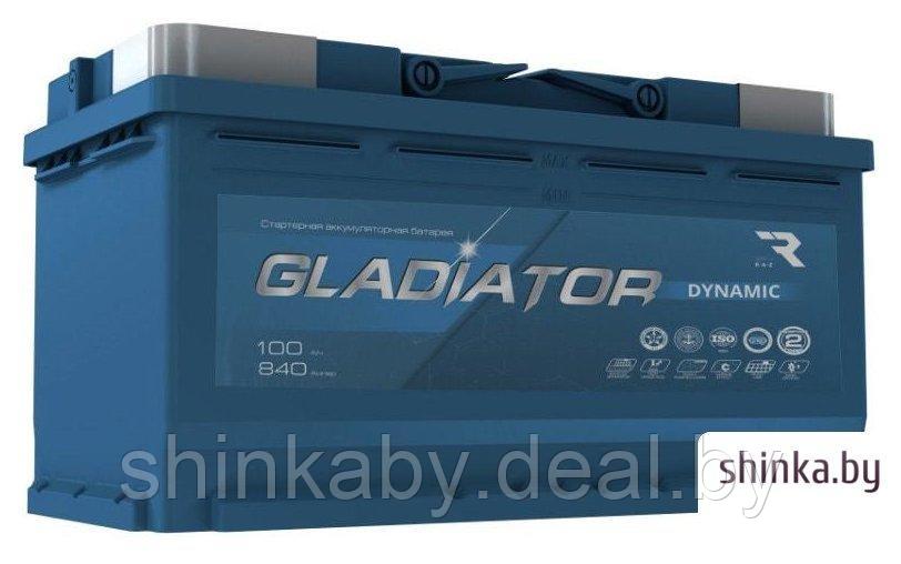 Автомобильный аккумулятор Gladiator Dynamic 6СТ-100L(0) (100 А·ч) - фото 1 - id-p211333703