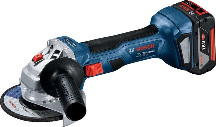 Угловая шлифмашина Bosch GWS 180-LI Professional 06019H9025 (с 1-им АКБ, кейс) - фото 2 - id-p211334400