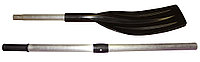 Весло алюминиевое разборное с широкой изогнутой лопастью D-32, под уключину (1800*185)