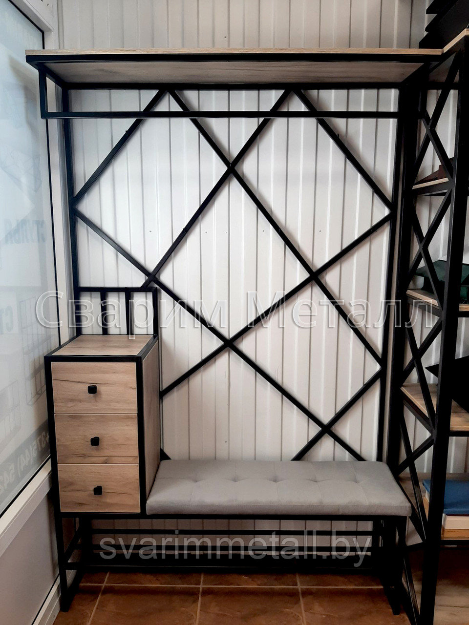 Прихожая в стиле лофт (LOFT)