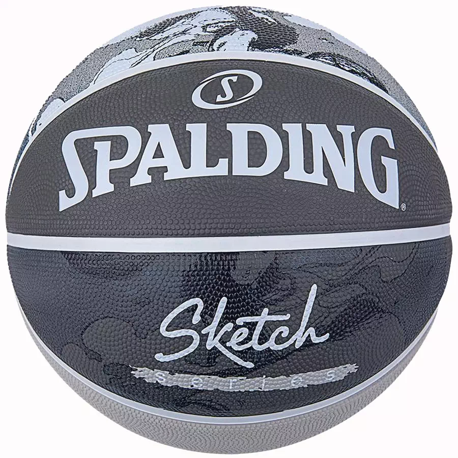 Мяч баскетбольный 7 SPALDING Sketch black - фото 1 - id-p210928265