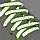 Шнурки с плоск сечением со светоотраж полосой 10мм 70см (пара) зелёный неон, фото 5