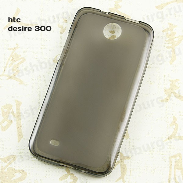 Чехол-накладка для  HTC Desire 300 (силикон) темно-серый