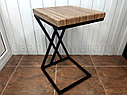 Столик приставной, в стиле лофт (LOFT), для ноутбука, в форме "С", фото 3